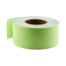 Badem10 Fotolümen Gece Parlayan En 7.5 Cm 1 Mt İkaz Yeşil Reflektörlü Fosforlu Reflektif Düz Şerit Bant
