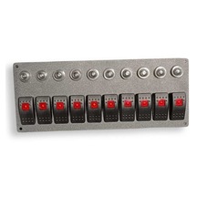 Otomatik Sigortalı 10lu Karlıng Switch Panel Işıklı İzoleli