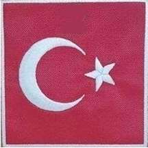Sim Nakış Turkey Türkiye Türk Bayrakları Nakış İşleme Arma Patch Peç 10x10 Cm Kare Diğer