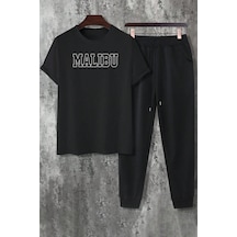 Uyguntarz Unisex Malibu 2'li Eşofman Takımı Siyah