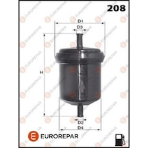 Yakıt Filtresi - Alfa Romeo 75, Spider, Gtv, Scudo, Ulysse, Regata - Eurorepar-e145069