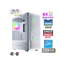 Fazeon Astra X700 i5-14400F 32 GB 1 TB M.2 NVMe SSD 16 GB RX9060XT Free Dos Masaüstü Oyuncu Bilgisayarı