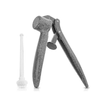 Walkbee Alüminyum Sarımsak Ezici Seti Temizleme Aleti Dahil Siyah