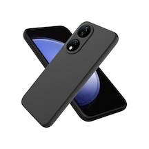 Honor 90 Kılıf Kamera Çıkıntılı Içi Kadife Lansman Yumuşak Dokulu Silikon Kapak Siyah