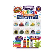 4.sınıf Öğretmen Tavsiyeli Okumayı Sevdiren 80 Sayfa 10 Kitaplık Hikaye Seti-8 Slime Set Hediyeli