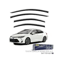 Niken Toyota Corolla Cam Rüzgarlığı Kromlu 4&apos Lü 2019+ Sonras