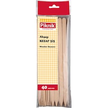 Piknik Ahşap Adana Kebap Şişi 40'Li
