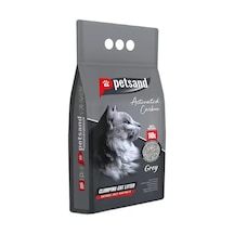 Petsand Aktif Karbonlu Grey Topaklaşan Bentonit Kedi Kumu 10 L