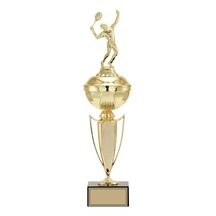 Odak Kupa - Figürlü Kupalar - Tenis Erkek Figürlü Kupalar Fg-067 A - 48 Cm Altın - Beyaz