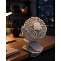 Vantilatör Çalışma Masası Ve Yatak Başlığı İçin Klipsli Mini Fan - Lisinya