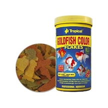Tropical Goldfish Colour Flakes Japon Balıkları İçin Pul Balık Yemi 100 ML