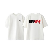 Thewert Limp Bizkit 3 Tasarım Sırt Baskılı Pamuk Beyaz Oversize T-shirt