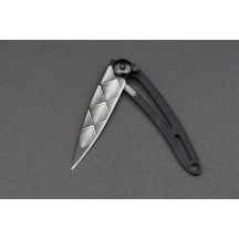 Deejo Kamp 15g, Pocket Knife, Black Naked, Art Deco, Cable Dee103 Gri