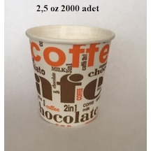 2.5 Oz (65 Ml) Karton Bardak 2000 Adet 1 Koli