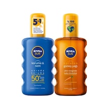 Niva Koruma Nemlendirici Güneş Spreyi Spf 50+ 200 ML + Nivea Karoten Güneş Yağı 200 ML