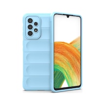 Samsung Galaxy Uyumlu A33 5g Kılıf Optimum Silikon - Sky Blue Bz8683140486921