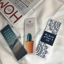 Çift Taraflı Karışık Kitap Ayracı İngilizce Yazılı Bookmark Renkli Hediyelik Okul Kurs Birthday Karne Hediyesi - 3 Adet