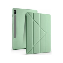 Ilkeshop Newface Samsung Galaxy Uyumlu X510 Tab S9 Fe 11 Kılıf Kalemlikli Mars Tablet Kılıfı - Açık Yeşil