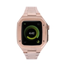 Watch 7 45mm Uyumlu Krd-64 Metal Nrtk Kordon-rose Gold