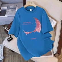 Noıssey Urban Pop Graphic Kadın Tişört Koleksiyonukod 5146 Bebe Mavi