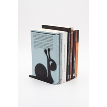 Salyangoz Figürlü Metal Kitap Desteği - Kitap Tutucu - Ev ve Ofis