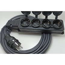 Bemis 4'lü Kauçuklu Priz 3x2.5mm Uzatma 5 (Beş) M