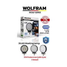 Wolfram 32309 Çalışma Lamba Wolfram Yuvarlak Maxi 3060 Lümen