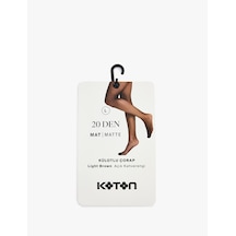 Koton 20 Den Mat Külotlu Çorap Açık Kahverengi 7wak80036aa Açık Kahve