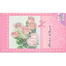 Babydoc Fotoğraf Albümü 200 Lü Pembe Çiçek Desenli 10 15 Cm Anı Albümü