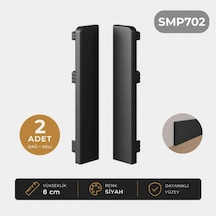 Sempla Pvc Süpürgelik Siyah - Smp702 Bitiş Kapağı Aksesuarı 1 Paket - 2 Adet