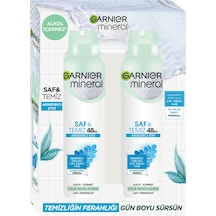 Garnier Mineral Saf & Temiz Arındırıcı Etkili Deodorant 2 X 150 Ml 2 Adet