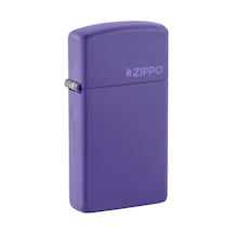 Zippo Çakmak Mor Slim Logo 1637zl-000019