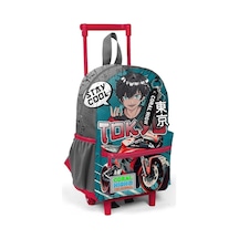 Coral High Anaokulu Çekçekli Sırt Çantası Motorsiklet Desen 24064