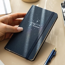 Lexroo Charmlı Süresiz Haftalık Planlayıcı Cep Ajanda 9x17 Cm Lacivert