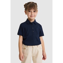U.s. Polo Assn. Kız Çocuk Lacivert Tişört Basic 50328218-vr033