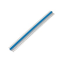 1x40 Erkek Header 40 Pin 2.54mm 180 Derece - Mavi