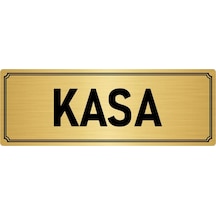 Metal Yönlendirme Levhası, Departman Kapı İsimliği Kasa 7x20 cm Altın Renk