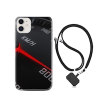 Apple Uyumlu iPhone 13 Mini Kılıf Boyun Askılı Speed 1899