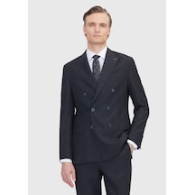 Ramsey Siyah Mikro Zeroweight Slim Fit Yün Karışımlı Takım Elbise