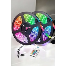 Led Işık 5 Metre Şerit Led Rgb Işıklı Sarı