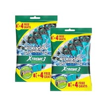 Wilkinson Sword Xtreme 3 Sensitive 8+4 Üç Bıçaklı Kullan At Tıraş Bıçağı x 2 Adet