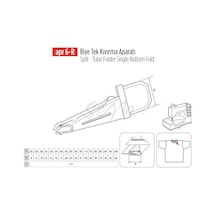 Biye Tek Kıvırma Apara 55x22mm / Apr 6-r