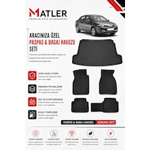 Renault Megane 2 Sedan 2007 Model 4d Ekstra Havuzlu Paspas Ve Bagaj Havuzu Set
