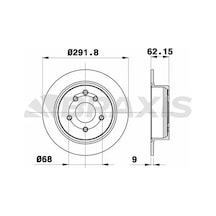 Braxıs Ae0131 Arka Fren Diski 432069y000 43206jd00a - 2 Adettir