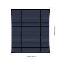 Tongxida 5v 2.5w Polikristal Güneş Paneli - Dıy Dökme Camlı Tasarım + Alligator Klempler - Dış Mekan Kamp Ve Seyahat Enerji K