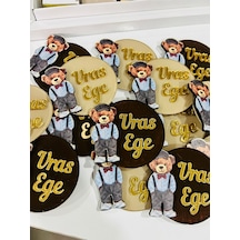 Kişiye Özel Doğum Erkek Hediyelik 48 Adet Çikolata Ve 10 Adet Hastahane Magnet Dağıtmalık
