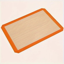 Yapışmaz Silikon Pişirme Matı 30x40 Cm, Isıya Dayanıklı Hamur Açma Ve Pişirme Halısı Diğer