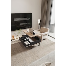 Kolexonline Nino Akıllı Sehpa Tekerli Ayaklı Çekmeceli