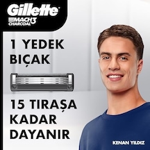 Mach3 Charcoal Tıraş Makinesi + 2 Adet Yedek Tıraş Bıçağı