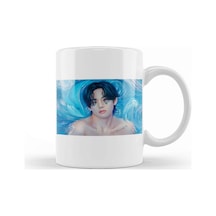 Bts Blue Gray Kupa Bardak Porselen Karışık